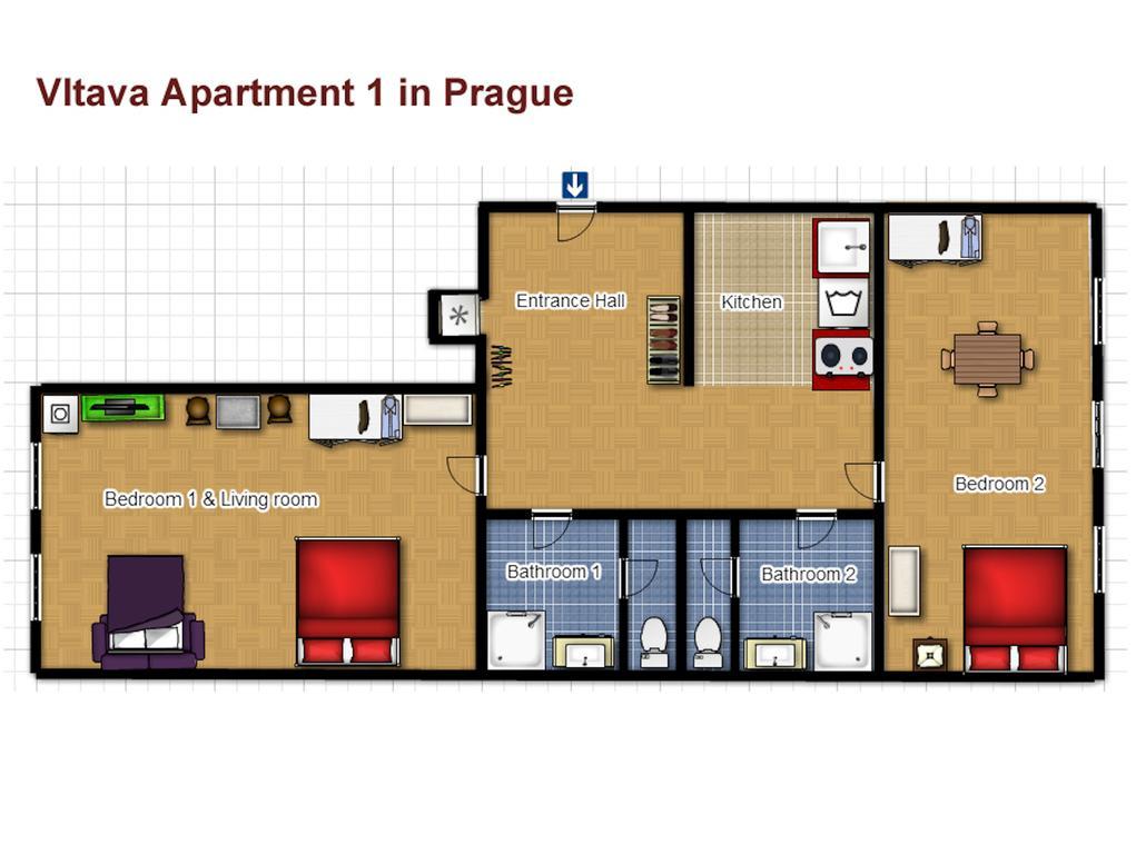 Vltava Apartments Praga Zewnętrze zdjęcie